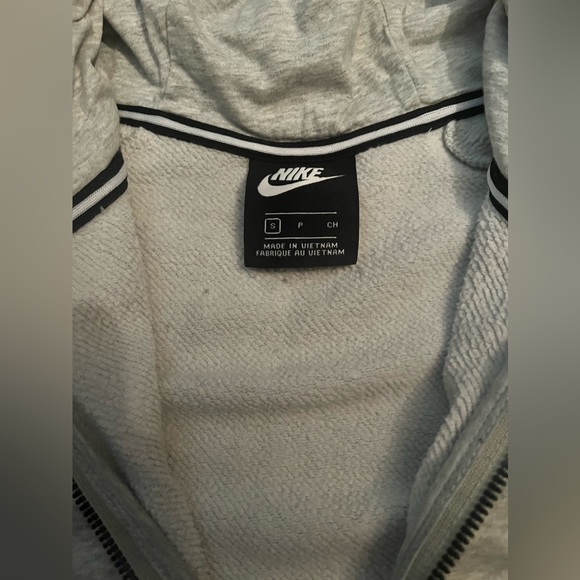 NIKE Grey full-zip Fleece Hoddie - Picture 4 of 4